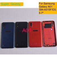 10ชิ้น/ล็อตเหมาะสำหรับ Samsung Galaxy A01 A015 A015F SM-A015F/DS เคสฝาหลังฝาปิดแบตเตอรี่ด้านหลังอะไหล่ตัวเครื่อง