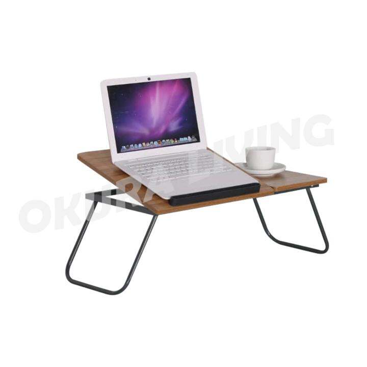 OKURA Foldable & Adjustable Laptop Desk Portable Folding Computer Table Lazada