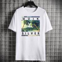 Mens Rip casual short-sleeved T-shirt, Curl cotton top T-shirt