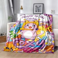 【CW】❧  Happy And Foxy Boxy Lankybox Soft BlanketFlannel Blanket Throw for Room Bedroom Bed Sofa