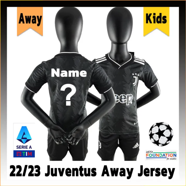 New arrival Juventus Jersey Away 22/23 Kids Football Jersey Custom Name