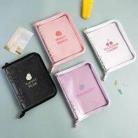 ZQDE303A วาระ สำนักงาน คู่มือ โปสการ์ด Organizer A5/A6 Photocard Binder Organizer ซิป Binder โน๊ตบุ๊ค รวบรวมหนังสือ