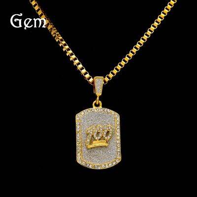 [Free ship] selling hip-hop diamond powder army brand character shape dog points rhinestone pendant