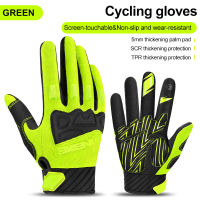 INBIKE Mountain Bike Gloves Autumn Winter Touch Screen Men Women MTB Bicycle Cycling Gloves Full Finger Shockproof Sport Gloves