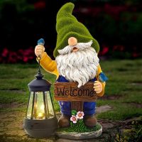 【hot】✽◘ 1pc Garden Decoration Gnome Dwarf Statue-resin Ornament Carrying Sign