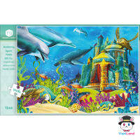 ตัวต่อจิ๊กซอว์ 500 ชิ้น รูปปลาและปราสาทใต้ทะเล ภาพสัตว์ T044 Animals Jigsaw Puzzle VaniLand