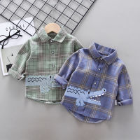 Kids Baby Cotton Clothing Boys Tops Shirts Casual Clothes Check Blouse Long Sleeves Shirt Infant Toddler Tee Boy Top T-shirt