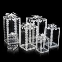 【hot】✖  10Pcs Transparent Chocolate Boxes Wedding Favor Event Decoration caja de dulces