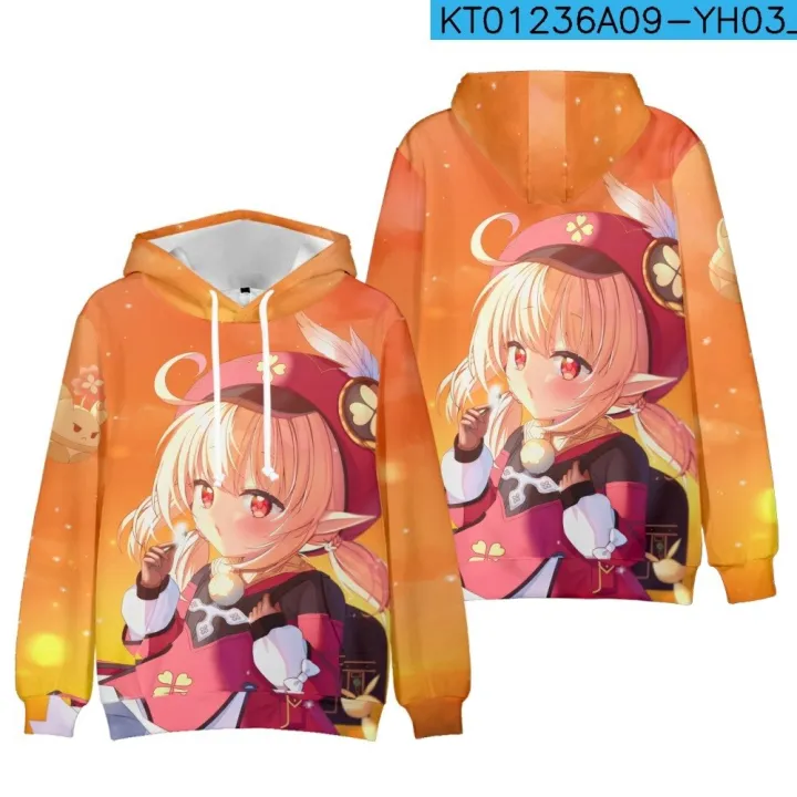 Genshin Impact 3d Hoodie Hutao Klee Diluc Venti Xiao Kaedehara Kazuha