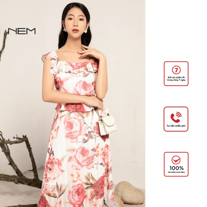 ĐẦM HOA THIẾT KẾ NEM FASHION D05432 – NEM ,SKU : 1664707041_VNAMZ-7362059036 >>>🇻🇳 Top1Vietnam 🛒>>> lazada.vn 🇻🇳🇻🇳🇻🇳🛒🛍🛒