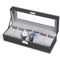 Quartz Watches Jewelry Boxes 12356 Grids Watch Box PU Leather Watch Case Holder Organizer Storage Box for Display Best Gift