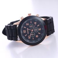 【July】 silicone watch womens Geneva Korean version of candy fluorescent ladies quartz