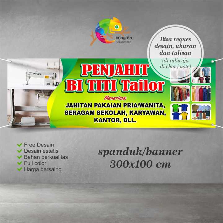 Spanduk Penjahit Banner Tailor Spanduk Custom Ukuran X Meter | The Best ...