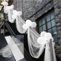 【CC】 72cmx10m Sheer Organza Tulle Roll tulle curtains Fabric  Wedding Ceremony Decoration Baby Shower 5z