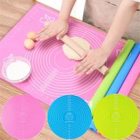 Cake Turntable Mat Silicone Baking Mat Noodle Pad With Size Non-stick High Temperature Resistant Bake Tool Kitchen Gadget Bread  Cake Cookie Accessori