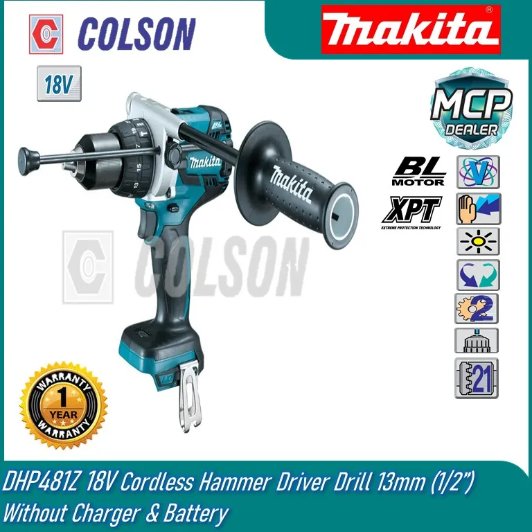 Makita dhp481z with deals battery