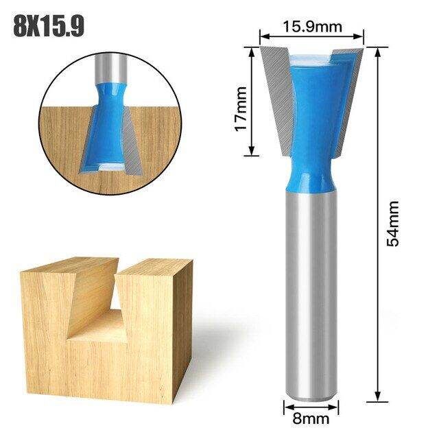 1pc-8mm-shank-dovetail-milling-cutters-บิตเราเตอร์ทังสเตนเกรดอุตสาหกรรมสําหรับเครื่องมืองานไม้แกะสลักไม้