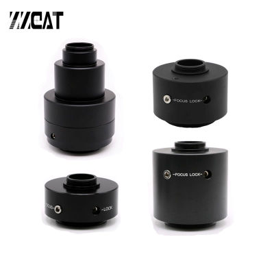 0.35X 0.5X 1X Focusable Microscope C mount Adapter Trinocular Microscope Reduce Lens CCD Camera Adapter for Olympus Microscope