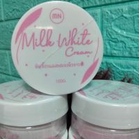 หัวเชื้อนมสด  เอ็มเอ็น มิลค์ ไวท์ ครีม   MN milk White Cream  ผลิตภัณฑ์บำรุงผิวกาย   ขนาด 100 กรัม