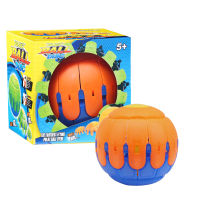 New LED Flying UFO Flat Throw Ball Kids Toys Outdoor Pumpkin Ball Garden Basketball Game With LED Light Music Educational Toy