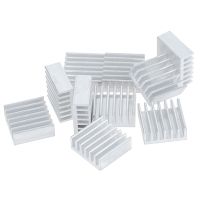 [HOY] 10pcs 14x14x6mm Aluminum Heatsink Electronic Chip Radiator Cooler Thermal Double Sided Adhesive Tape