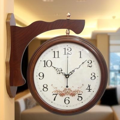 นาฬิกาติดผนังแฟชั่นสุดสร้างสรรค์สไตล์ยุโรป,นาฬิกาห้องนั่งเล่นแบบอเมริกันนาฬิกาควอตซ์กระเป๋านาฬิกาคู่จดหมาย