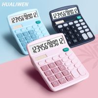 12 Digits Scientific Calculator Solar Calculator Dual Power Calculator Office Financial Calculator with Battery Calculators