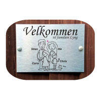 Velkommennorwegian แผ่นประตูป้ายชื่อครอบครัวแบบส่วนบุคคลสำหรับ4คนแผงคอมโพสิทอลูมิเนียมโพลีเอทิลีน