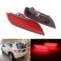 For Subaru Impreza WRX STi XV Crosstrek Red LED Bumper Reflectors Lights Function as Rear Fog Lights Brake/Tail lights 12V