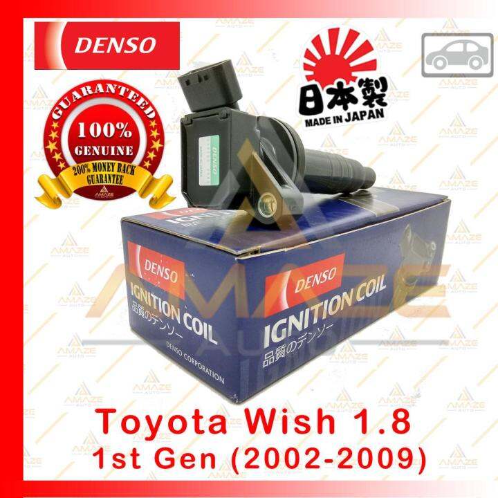 Denso Ignition Coil for Toyota Wish 1.8 1st gen (0209) Made in Japan Lazada