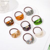 ☋ High Quality Women Pony O Hair Rope Acetate Elastic Rubber Bands Female Hair Ties For Hairstyle Ponytail Scrunchie Holder