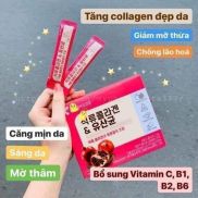 Collagen Lựu Đỏ Hàn Quốc 30 Gói Chính Hãng - Bột Collagen Lựu