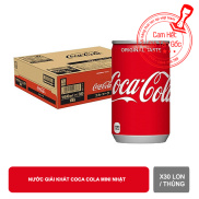 Thùng 30 LonNước giải khát Coca Mini Lon 160ML - Coca cola nhật