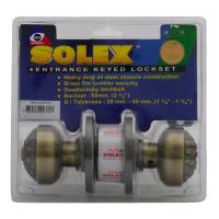 จัดส่งด่วน! ลูกบิดทั่วไป SOLEX 9400 AB หัวจัน สีทองเหลืองรมดำ SOLEX 9400 AB ANTIQUE BRASS ENTRANCE KNOB มืออาชีพเรื่องประตู ประตูราคาถูก พร้อมเก็บเงินปลายทาง