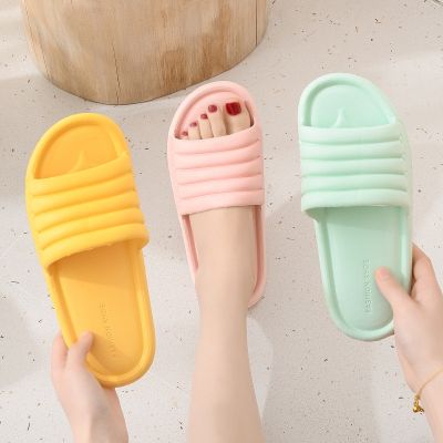 ❣ Summer Women Indoor Slippers Floor Flat Shoes Indoor Eva Flip Flops Female Non-slip Bathroom Home Slippers Zapatillas De Hombre