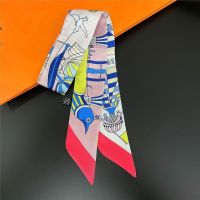 【CC】卍﹉▪  Printed Silk Scarf Small Fashion Female Hair Handbag Scarves