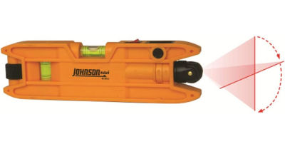 Johnson Level &amp; Tool 40-0915 Magnetic Torpedo Laser Level, 2" x 6", Orange, 1 Level
