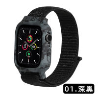 [COD] สายนาฬิกาสำหรับ Apple 34567 รุ่นลายพราง apple 8 สายนาฬิกา Apple Nylon Loop สายนาฬิกาในตัว