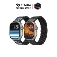 Pitaka รุ่น Dreamland Chroma Carbon Band - สายนาฬิกาสำหรับ Apple Watch Sizes 49/45/44/42/41/40/38mm by Vgadz