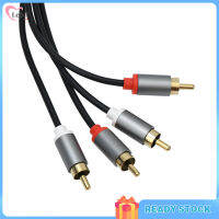 จัดส่ง】2 Rca ถึง2 Rca สายสัญญาณเสียงไฮไฟเสียงคู่โลตัสทีวีสายวิดีโอเสียงสำหรับโฮมเธียเตอร์เครื่องเล่นซีดีลำโพง