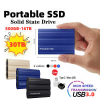 สำหรับ รุ่นใหม่ SSD การขยายและอัพเกรดไดรฟ์โซลิดสเตทมือถือ 500G-30TB การส่งผ่านความเร็วสูง USB3.0.