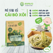 Mì Ăn Dặm Hữu Cơ Cải Bó Xôi Organic Anpaso cho bé từ 7 tháng bổ sung chất