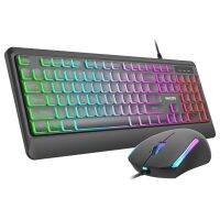 OXG Keyboard Mouse Kit คีย์บอร์ดเกม RGB Backlit ตามหลักสรีรศาสตร์