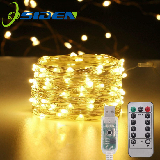 Đèn cổ tích, 8 chế độ usb powered 50led 100led 200led đèn dây hẹn giờ điều - ảnh sản phẩm 1