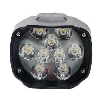 LEEPEE DC 9V-85V White Motorcycle Accessories Motorcycle Headlight Moto Headlamp Super Bright Spotlight 9 LEDs 15W