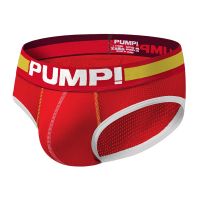 CMENIN Pump Striped y Underwear Men Jockstrap Briefs Male Panties Cotton