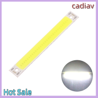 ของขวัญคริสต์มาส Cadiav 3V-4V DC 60Mm 8Mm LED COB Strip 1W 3W สีขาวเย็นอบอุ่นสีฟ้าสีแดงแหล่งกำเนิดไฟ LED สำหรับ DIY โคมไฟทำงานจักรยาน