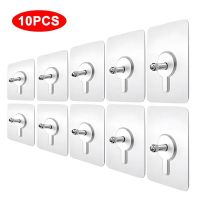 Strong Adhesive Nails Wall Hook Poster Seamless Wall Holder Waterproof Durable Transparent Kitchen Bathroom Storage Hanger