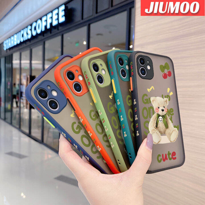 jiumoo-เคสโทรศัพท์ปลอกสำหรับ-samsung-กาแลคซีแบบแข็งกันกระแทกดีไซน์ใหม่ตุ๊กตาหมีลายการ์ตูนสุดน่ารัก-j4-2018-j4บวก2018-j4เคสซิลิโคนลายขอบคลุมทั้งหมดป้องกันเลนส์กล้องเคสนิ่ม