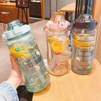 【CC】◑  2L Glass Bottle Outdoor Dustproof And Heat-resistant Bottle